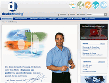 Tablet Screenshot of deubertraining.ch